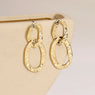 Gilded Link Cascade Earrings