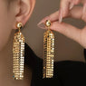 Golden Glam Tassels Earrings