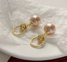 Pearl Luxe Loop Drop Earrings