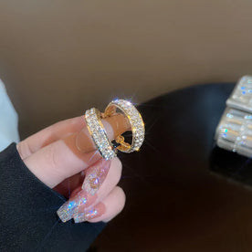 Starlit Luxe Huggies hoop earring 1 pair