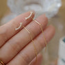 Shimmer Curve Ear Threads 1 Pair