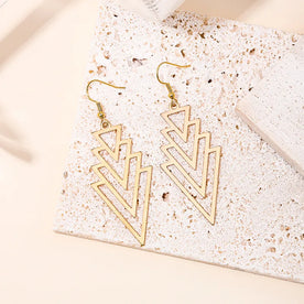 Golden Arrowfall Drops Earrings 1 Pair