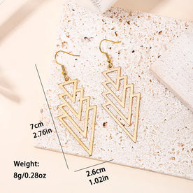Golden Arrowfall Drops Earrings 1 Pair