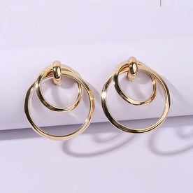 Orbit Gold Drops Earring