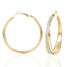 Frosted Harmony Hoops Earrings
