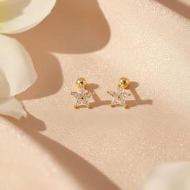 Blossom Twirl Sparkle Studs