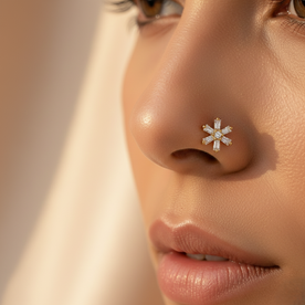 Crystal Snowburst Nosepin