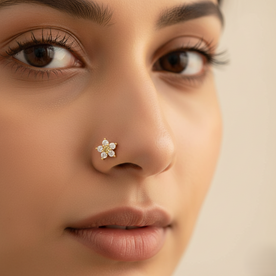 Floral Diamond Nosepin