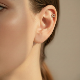 Star Aura Mini Stud Earrings 1 Pair