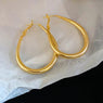 Teardrop Luxe Hoops Earrings