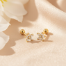 PetalTwirl Crystal Studs