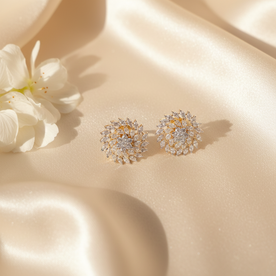 Crystal Bloom Studs