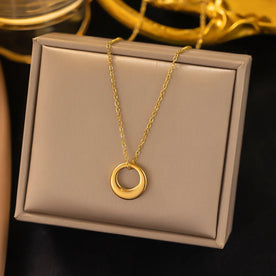 Ring Gold Necklace